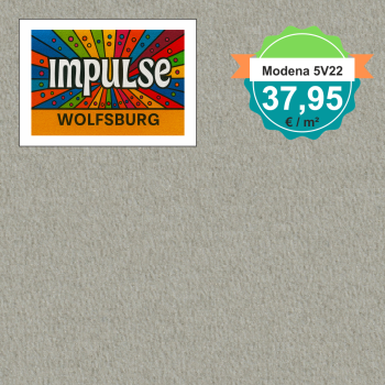 Vorwerk Teppichboden Modena 5V22 stone – hochwertiger Velours in steingrauem Ton, Meterware in 4 oder 5 m Breite